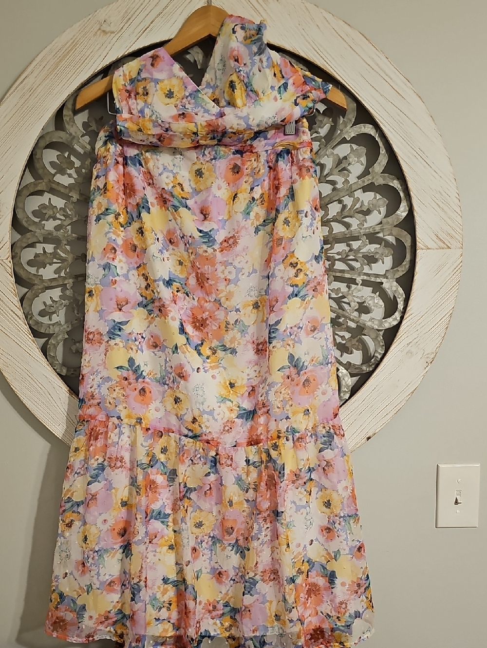 Lulus Floral Print Maxi Dress